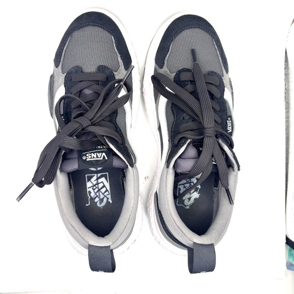 Vans UltraRange VR3 Gray Black White Sneakers Athletic Comfort Women's Size 8 - Picture 7 of 9